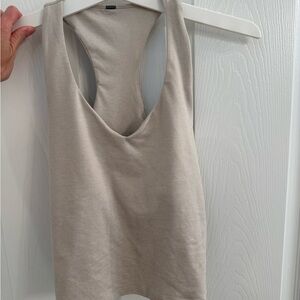 Vuori Tan Backless Sleeveless Tank Top